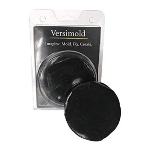 versimold, versatile and moldable silicone rubber, perfect for diy fixes and projects, cord fix putty, repair putty, hand moldable compound, made in usa (black)