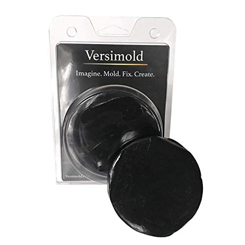 Versimold, Versatile and Moldable Silicone Rubber, Perfect for DIY Fixes and Projects, Cord Fix Putty, Repair Putty, Hand Moldable Compound, Made in USA (Black)