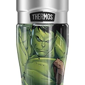 THERMOS MARVEL - Hulk Rubble STAINLESS KING Stainless Steel Travel Tumbler, Vacuum insulated & Double Wall, 16oz