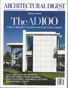 architectural digest, the international design authority, special january 2014 ~