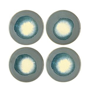 main + mesa stoneware reactive glaze coasters, set of 4