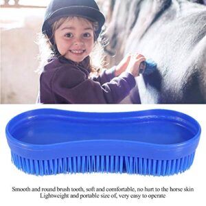 Professional Horse Cleaning Grooming Silicone Brush Durable Lightweight Easy to Operate Equestrian Massage Tool