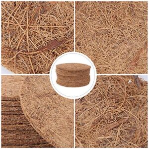 TEHAUX 12pcs Bird Nesting Pad Coconut Fiber Substrate Bird Nest Racing Mat Pigeon Breeding Eggs Materials for Finch Chicken Smalll Animals