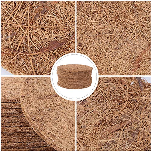 TEHAUX 12pcs Bird Nesting Pad Coconut Fiber Substrate Bird Nest Racing Mat Pigeon Breeding Eggs Materials for Finch Chicken Smalll Animals