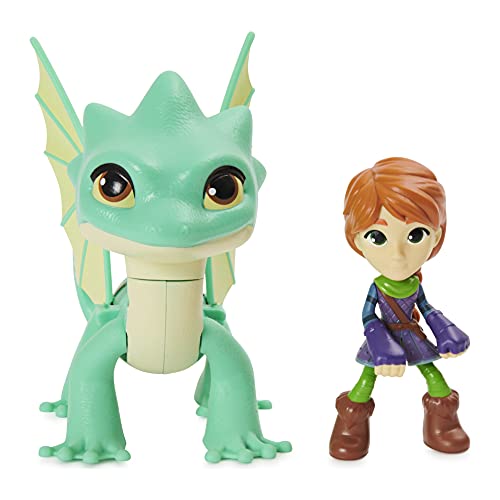 Dreamworks Dragons Rescue Riders, Summer and Leyla, Dragon and Viking Figures with Sounds and Phrases