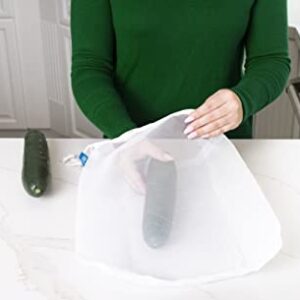 Joie Reusable Produce Bags 5pc Set, Sustainable, Nylon, Mesh, Machine Washable, Eco-Friendly