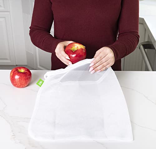 Joie Reusable Produce Bags 5pc Set, Sustainable, Nylon, Mesh, Machine Washable, Eco-Friendly