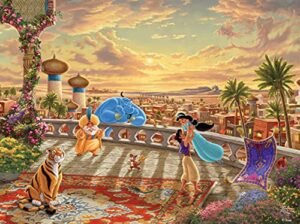 ceaco - thomas kinkade - disney dreams collection - jasmine dancing in desert sunset - 750 piece jigsaw puzzle