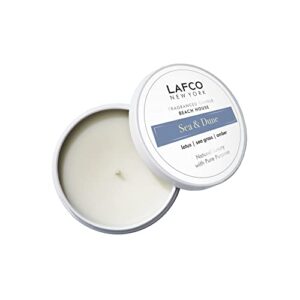 lafco new york travel candle, sea & dune - 4 oz - 20-hour burn time - made in the usa