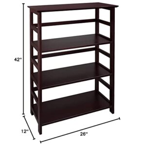 Casual Home Soho Manhattan 4-Shelf Bookcase 26 Wide - Espresso, 304-44