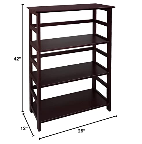 Casual Home Soho Manhattan 4-Shelf Bookcase 26 Wide - Espresso, 304-44