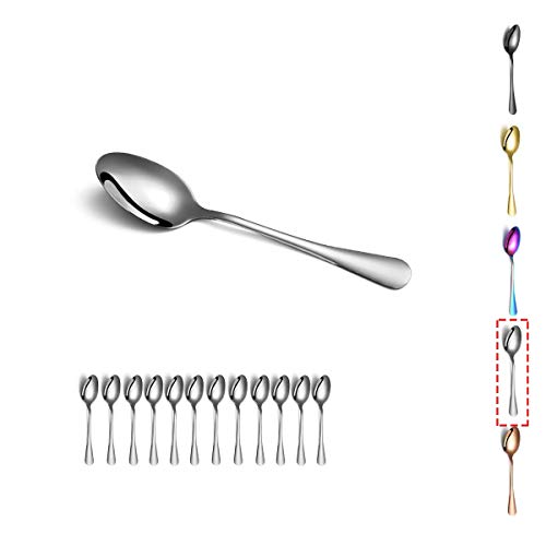 Coffee Spoons, Kyraton 5.5" Espresso Spoons Tea Spoons, Stainless Steel Small Mini Spoons, Tiny Spoon Set For Parties, Wedding Pack of 12