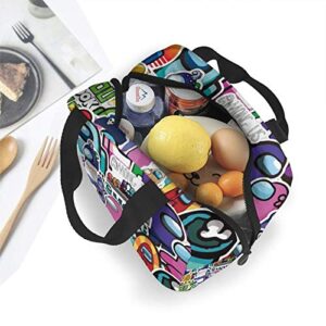 rigi Lunch Bag Insulated Portable Game Luch Box For Adults Kids Teens