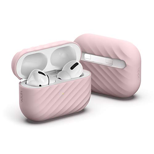 UPPERCASE Designs NimbleShell Premium Upright Silicone Case Compatible with Airpods Pro with Built-in Vertical Stand Design (Airpods Pro, Pink)