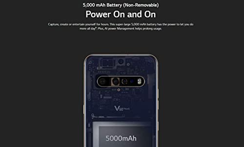 LG V60 ThinQ 5G 128GB Android Smartphone LM-V600TM (Renewed) (Classy Blue, 128GB, GSM Unlocked)