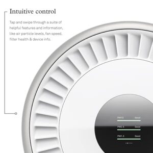 Molekule Air Pro Air Purifier for Large Rooms up to 1000sq. ft. with PECO Technology, Compatible with Alexa, Eliminates Smoke, Mold, Bacteria & Other Pollutants for Clean Air – Silver