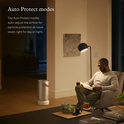 Molekule Air Pro Air Purifier for Large Rooms up to 1000sq. ft. with PECO Technology, Compatible with Alexa, Eliminates Smoke, Mold, Bacteria & Other Pollutants for Clean Air – Silver