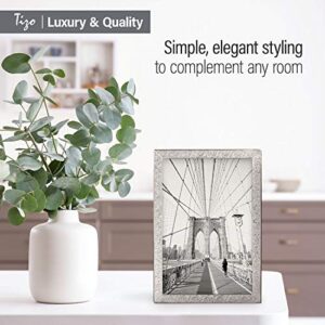 Siena 8x10 Silver Engraved Deco Picture Frame, Boutique Quality Photo Frame, Collection (925 Sterling Silver)