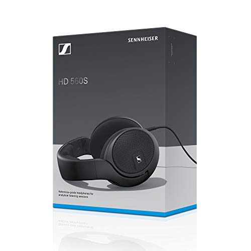 Sennheiser HD 560 S Over-The-Ear Audiophile Headphones - Neutral Frequency Response, E.A.R. Technology for Wide Sound Field, Open-Back Earcups, Detachable Cable, (Black) (HD 560S)