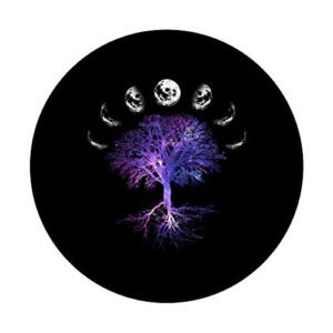 Phases of the Moon Tree of Life Chakra Spiritual Healing PopSockets PopGrip: Swappable Grip for Phones & Tablets