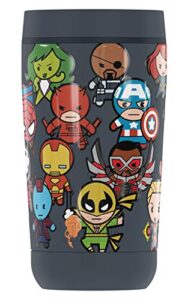 thermos marvel heroes kawaii guardian collection stainless steel travel tumbler, vacuum insulated & double wall, 12oz