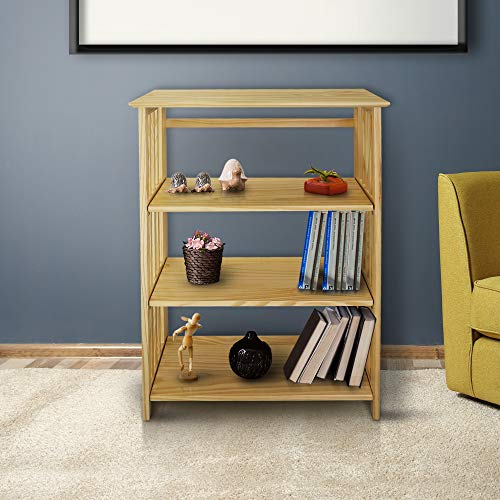 Casual Home "Soho Manhattan 4-Shelf Folding Bookcase 26"" Wide - Natural (333-40)