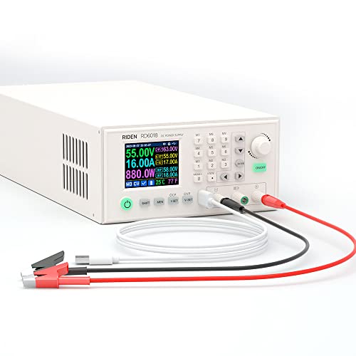 RD RD6018 DC Power Supply Variable Adjustable Lab Bench Power Supply Buck Converter Step Down Switching Regulated 4-Digital LCD Display 60V 12-18A 800W