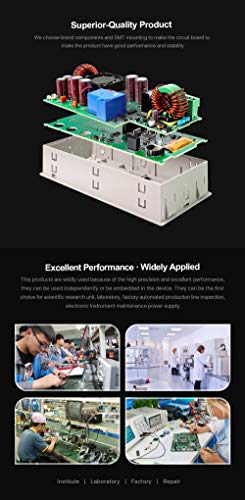 RD RD6018 DC Power Supply Variable Adjustable Lab Bench Power Supply Buck Converter Step Down Switching Regulated 4-Digital LCD Display 60V 12-18A 800W