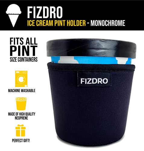 Fizdro Ice Cream Pint Holder - Monochrome (Black)