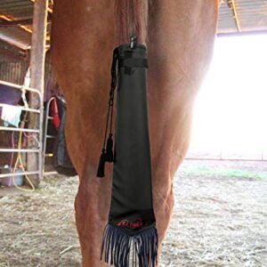 Y.J TAILS Horse Tail Bag, Solid Black