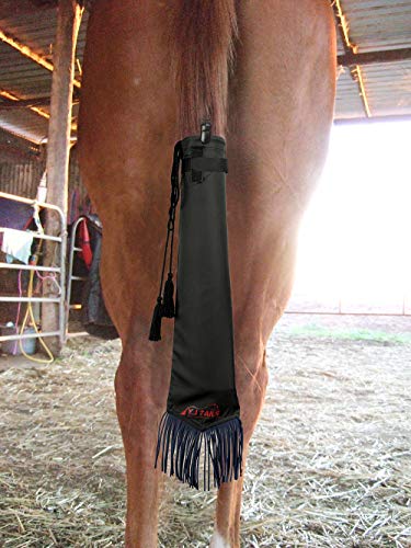 Y.J TAILS Horse Tail Bag, Solid Black