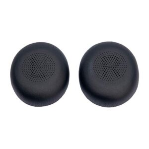 ear cushions pads for jabra evolve2 65, elite 45h, evolve2 40, bluetooth and corded usb headsets, global teck 2pk replacement spare leatherette ear cushion (2-pack ear cushions)