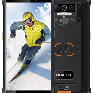 OUKITEL WP5 Pro Rugged Cell Phone Unlocked, 4GB +64GB 8000mAh Android 10 Smartphone IP68 Waterproof 5.5" HD+ Triple Camera Global Version 4G LTE GSM AT&T T-Mobile Metro PCS Face ID Fingerprint