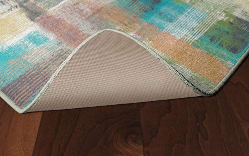 Brumlow MILLS Zora Abstract Machine Washable Indoor/Outdoor Area Rug for Home Office, Living Room or Bedroom Carpet, Dining or Kitchen Runner Rug, 30" x 46", Green