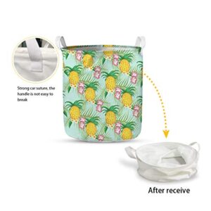 Xhuibop Laundry Basket Collapsible Large Capacity for Bathroom Soft Laundry Hamper with Handles Snow Forest Wolf Kids Hampers for Laundry Boys