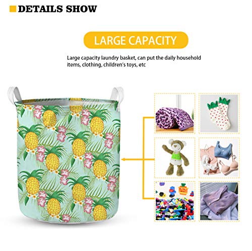 Xhuibop Laundry Basket Collapsible Large Capacity for Bathroom Soft Laundry Hamper with Handles Snow Forest Wolf Kids Hampers for Laundry Boys