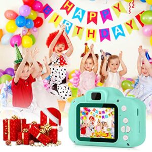 Kids Camera for Girls Boys, Kids Selfie Camera Toy 13MP 1080P HD Digital Video Camera for Toddler, Christmas Birthday Gifts for 3-10 Years Old Children with 32G SD Card [2023 Upgrade] Green