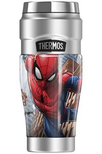 thermos marvel - spider-man spider team stainless king stainless steel travel tumbler, vacuum insulated & double wall, 16oz