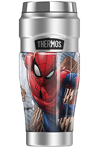 THERMOS MARVEL - Spider-Man Spider Team STAINLESS KING Stainless Steel Travel Tumbler, Vacuum insulated & Double Wall, 16oz