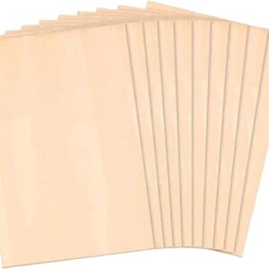 Unfinished Wood, 15 Pack Basswood Sheets for Crafts, Craft Wood Board for House Aircraft Ship Boat Arts and Crafts, School Projects, Wooden DIY Ornaments(150x100x2mm)