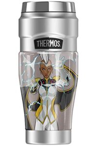 thermos marvel - x-men storm stainless king stainless steel travel tumbler, vacuum insulated & double wall, 16oz