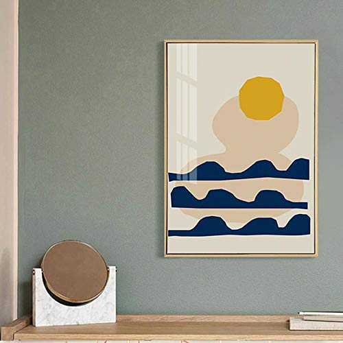 iMagitek Set of 6 Unframed Mid-Century Color Block Contemporary Pop Art Print, Modern Abstract Retro Minimalist Mystical Eye Wall Art Print (8" x 10")