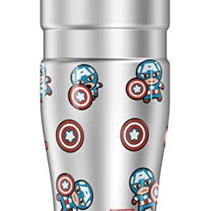 THERMOS MARVEL - Captain America Kawaii STAINLESS KING Stainless Steel Travel Tumbler, Vacuum insulated & Double Wall, 16oz