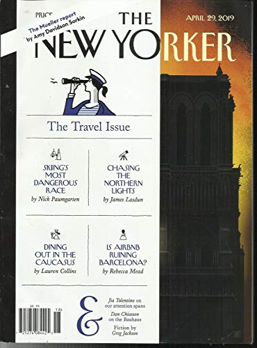 THE NEW YORKER MAGAZINE, THE TRAVEL ISSUE APRIL, 29th 2019