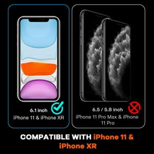 AACL Glass Privacy Screen Protector for iPhone 11/XR,6.1-Inch,Anti Spy Tempered Glass Film,2-Pack