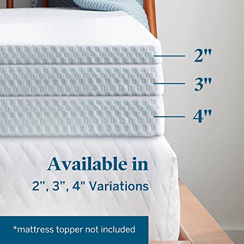 Lucid 2 Inch Mattress Topper Cover Twin – Cover For Mattress Topper - Mattress Topper Cover with Zipper – Twin Mattress Cover - Cover Only, White