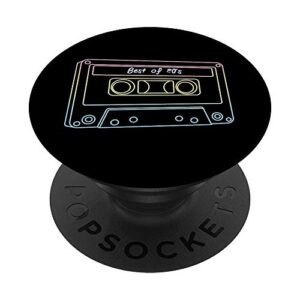 mix tape 80s retro cassette 80s vintage music popsockets popgrip: swappable grip for phones & tablets