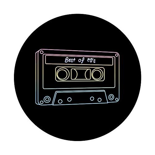 Mix Tape 80s Retro Cassette 80s Vintage Music PopSockets PopGrip: Swappable Grip for Phones & Tablets