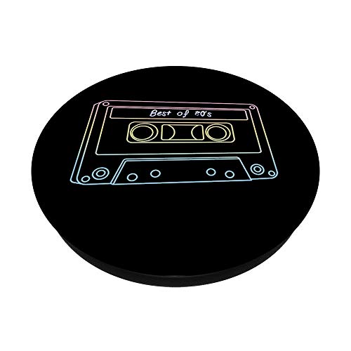 Mix Tape 80s Retro Cassette 80s Vintage Music PopSockets PopGrip: Swappable Grip for Phones & Tablets