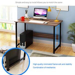 Desktop Home Computer Desk,Modern Writing Computer Desk,Simple Sturdy Office Desk with Bookshelf for Small Space Study Pc Desk Table